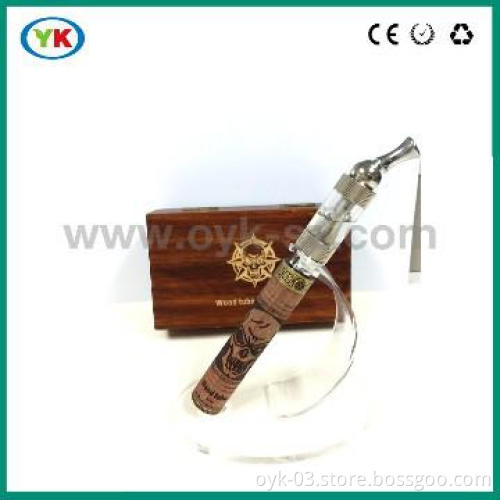 Hot selling WOOD tube e cigarette kit